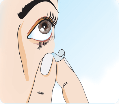 how to remove contact lense