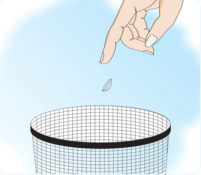 how to remove contact lense