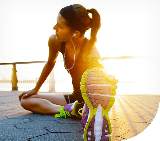 woman excercising