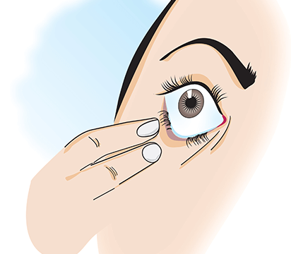 how to remove contact lense