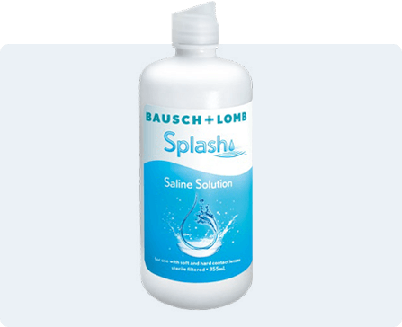 bausch and lomb splash saline solution